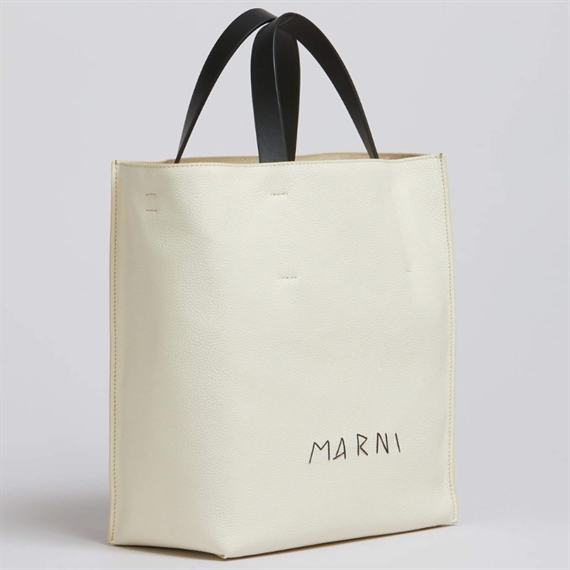 Marni Museo Soft Small Bag, Ivory